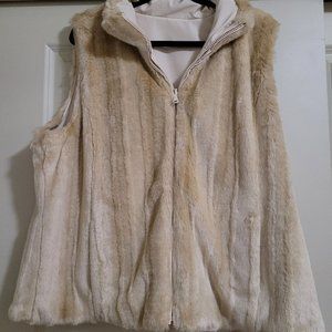 LIKE NEW Kristen Blake Reversible Fur Vest
